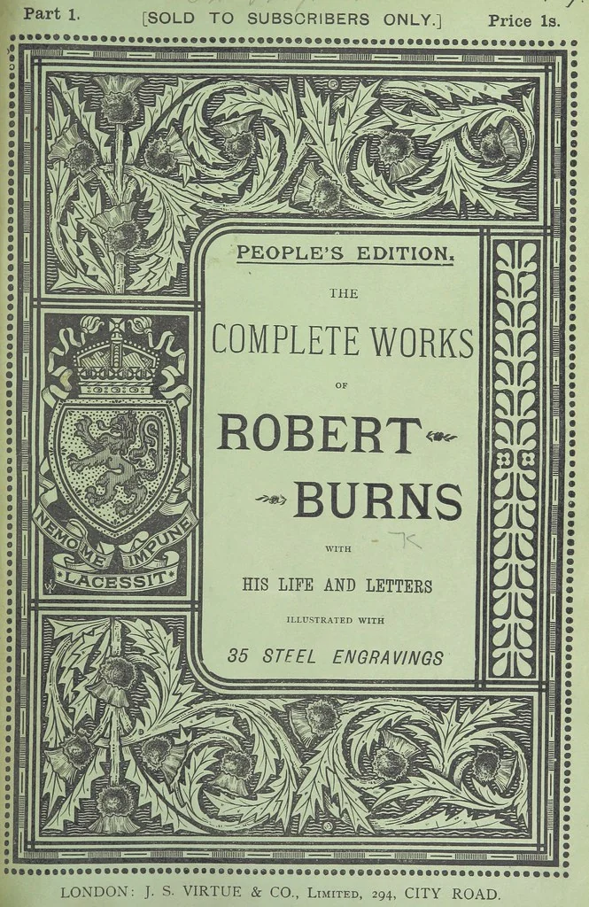 An illustration from The Complete Works of Robert Burns ... With a new life and notes critical and biographical by Allan Cunningham. With illustrations on steel, 1886, leaf 619