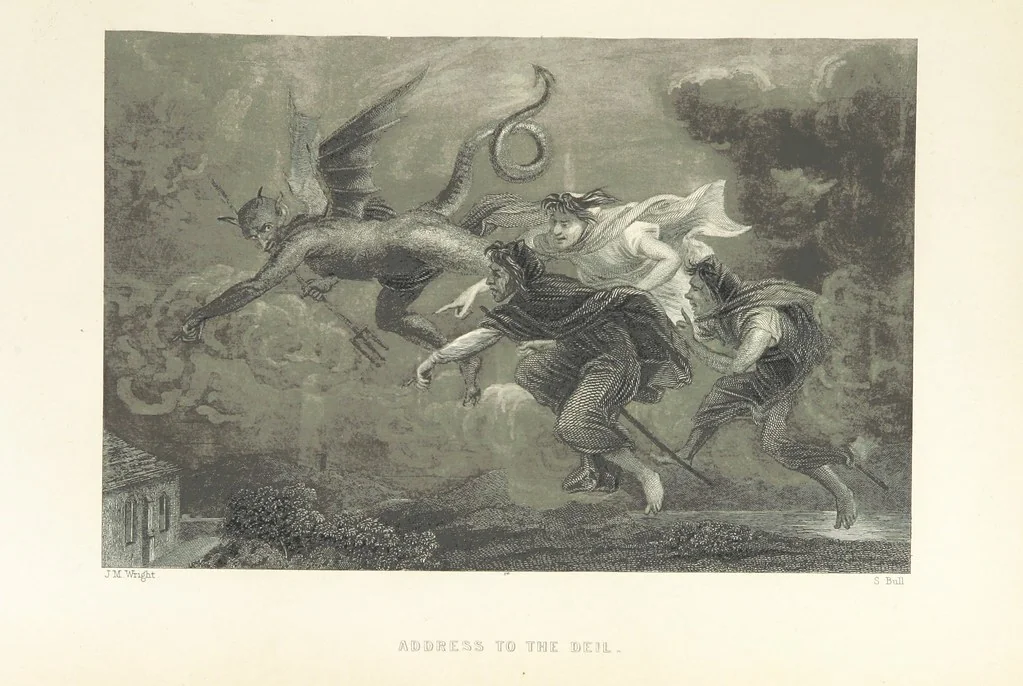 An illustration from The Complete Works of Robert Burns ... With a new life and notes critical and biographical by Allan Cunningham. With illustrations on steel, 1886, leaf 97