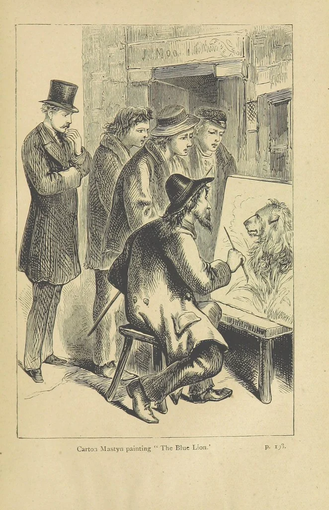 An illustration from Gerard Mastyn, the son of a genius, etc, 1877, leaf 201