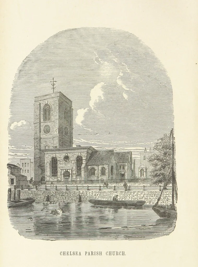 An illustration from Historical Notices of Chelsea, Kensington, Fulham, and Hammersmith. With some particulars of old families, etc, 1871, leaf 22