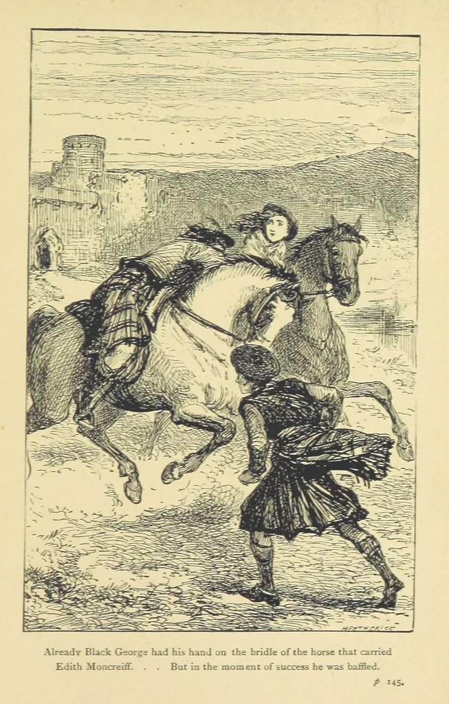 An illustration from The Robber Chief; or, Too good for his trade. [With plates, 1883, leaf 153