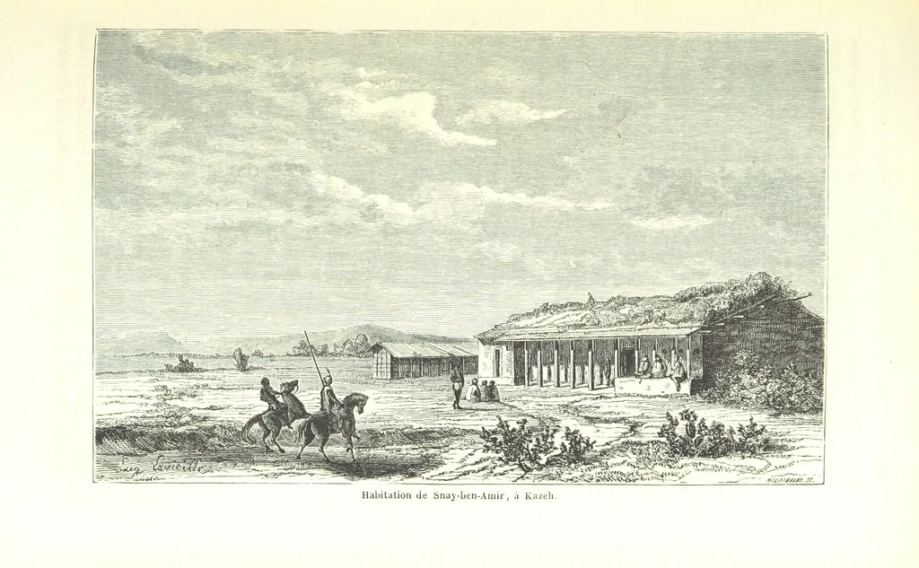 An illustration from Voyage aux grands lacs de l'Afrique Orientale ... Ouvrage traduit ... par Mme H. Loreau, et illustré de 37 vignettes, 1862, leaf 301