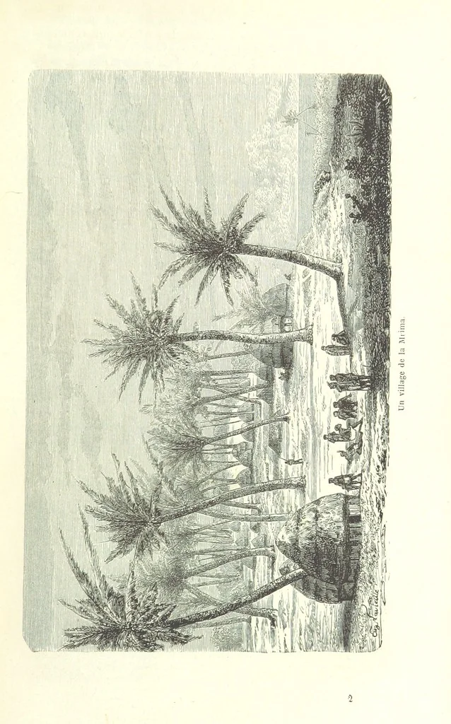 An illustration from Voyage aux grands lacs de l'Afrique Orientale ... Ouvrage traduit ... par Mme H. Loreau, et illustré de 37 vignettes, 1862, leaf 31