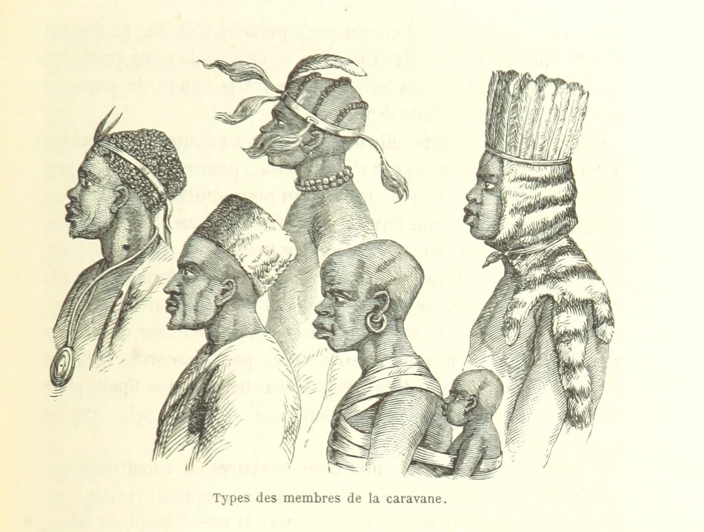 An illustration from Voyage aux grands lacs de l'Afrique Orientale ... Ouvrage traduit ... par Mme H. Loreau, et illustré de 37 vignettes, 1862, leaf 341