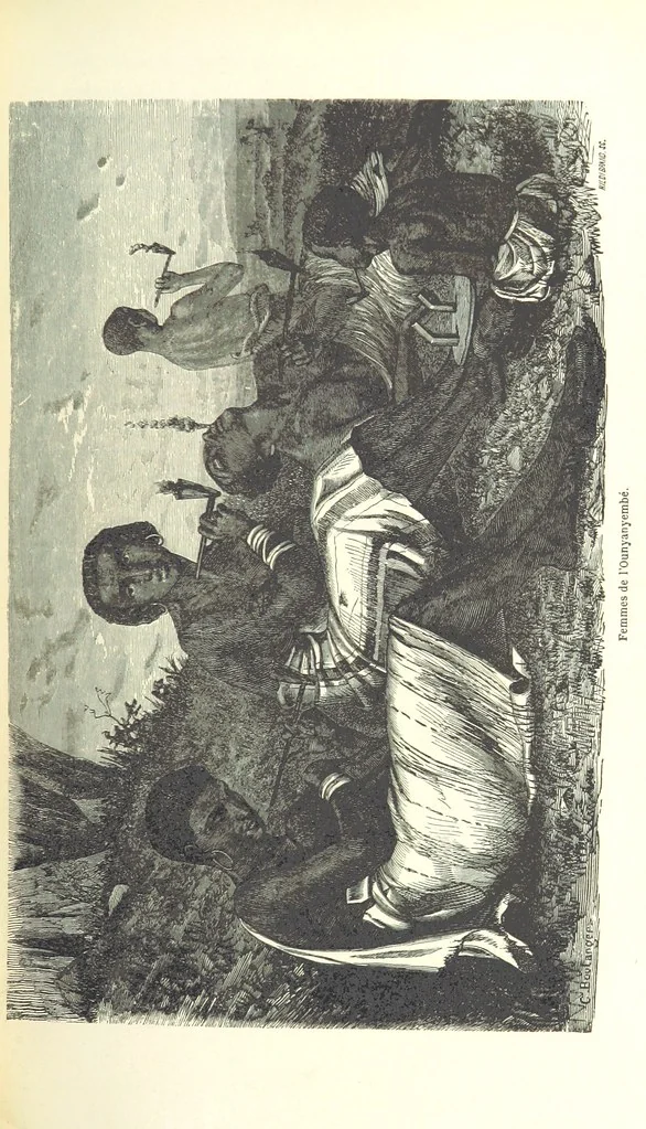 An illustration from Voyage aux grands lacs de l'Afrique Orientale ... Ouvrage traduit ... par Mme H. Loreau, et illustré de 37 vignettes, 1862, leaf 351