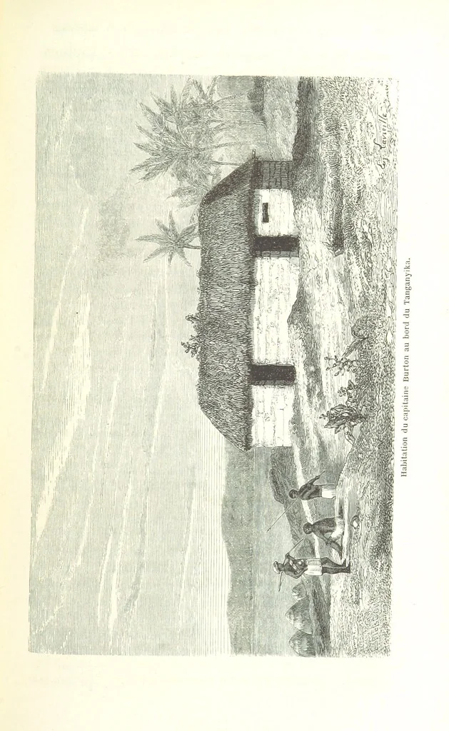 An illustration from Voyage aux grands lacs de l'Afrique Orientale ... Ouvrage traduit ... par Mme H. Loreau, et illustré de 37 vignettes, 1862, leaf 443