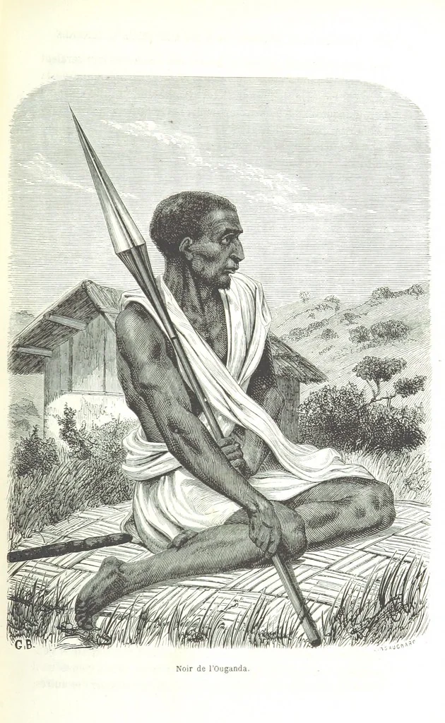 An illustration from Voyage aux grands lacs de l'Afrique Orientale ... Ouvrage traduit ... par Mme H. Loreau, et illustré de 37 vignettes, 1862, leaf 517