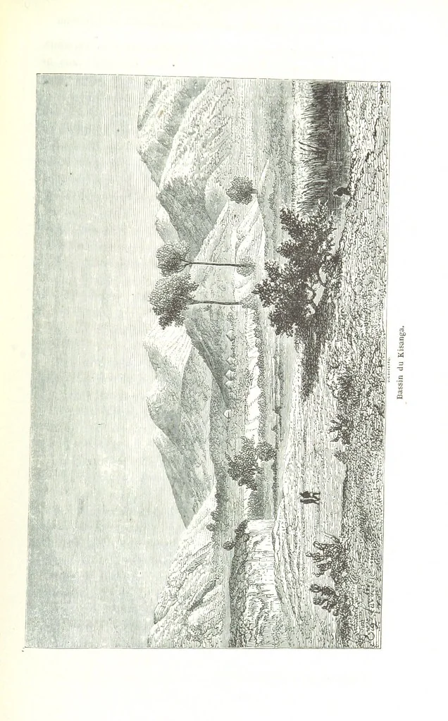 An illustration from Voyage aux grands lacs de l'Afrique Orientale ... Ouvrage traduit ... par Mme H. Loreau, et illustré de 37 vignettes, 1862, leaf 589