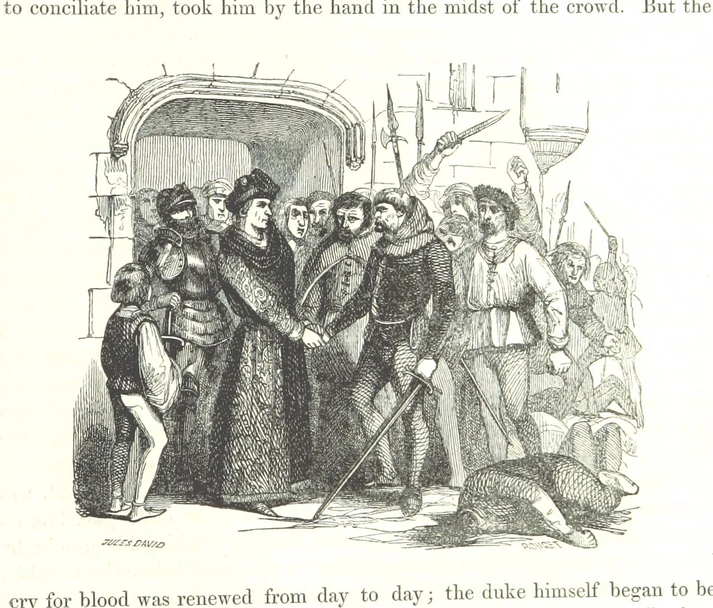 An illustration from The Pictorial History of France and of the French People ... Enriched with ... designs by Jules David, 1843, leaf 673