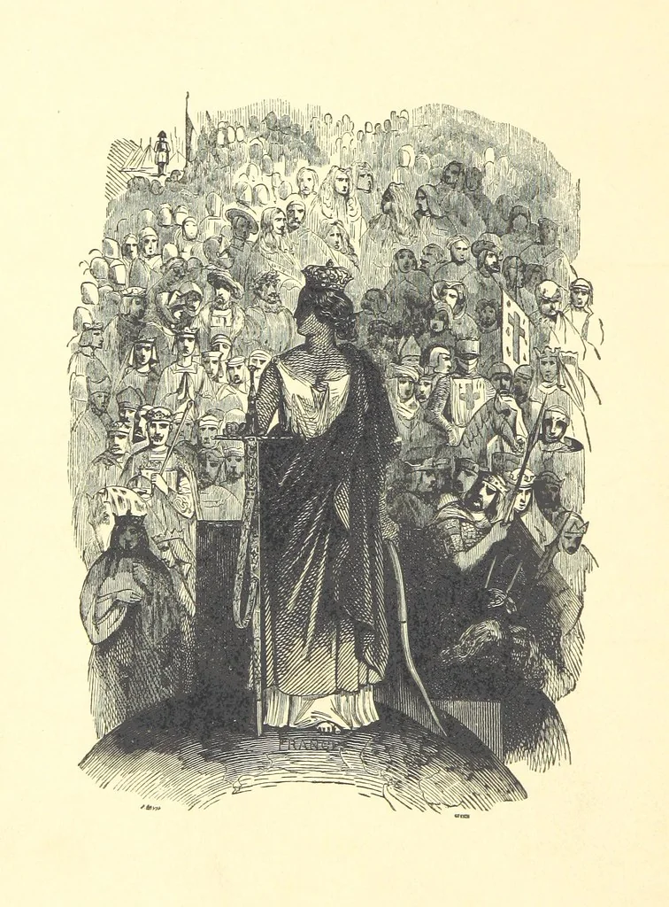 An illustration from The Pictorial History of France and of the French People ... Enriched with ... designs by Jules David, 1843, leaf 8