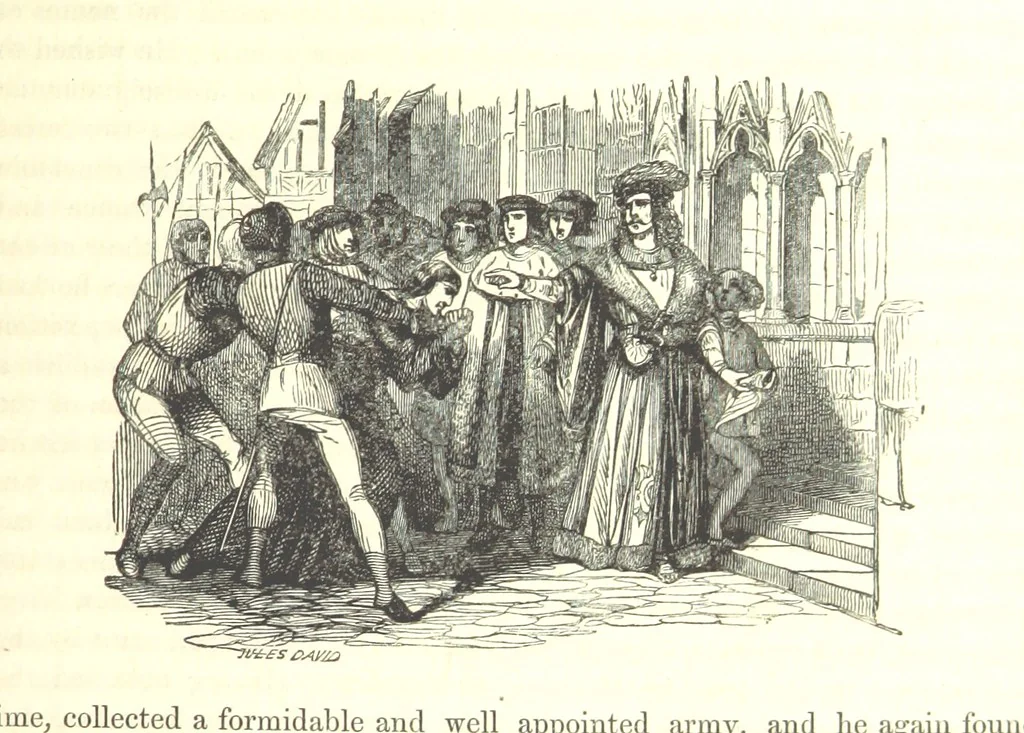 An illustration from The Pictorial History of France and of the French People ... Enriched with ... designs by Jules David, 1843, leaf 39