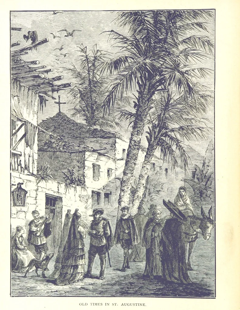 An illustration from A Zigzag Journey in the Sunny South; or, Wonder tales of early American history ... Fully illustrated, 1887, leaf 10