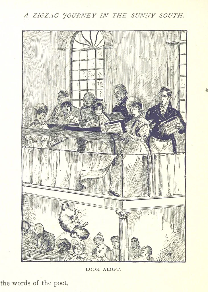 An illustration from A Zigzag Journey in the Sunny South; or, Wonder tales of early American history ... Fully illustrated, 1887, leaf 104