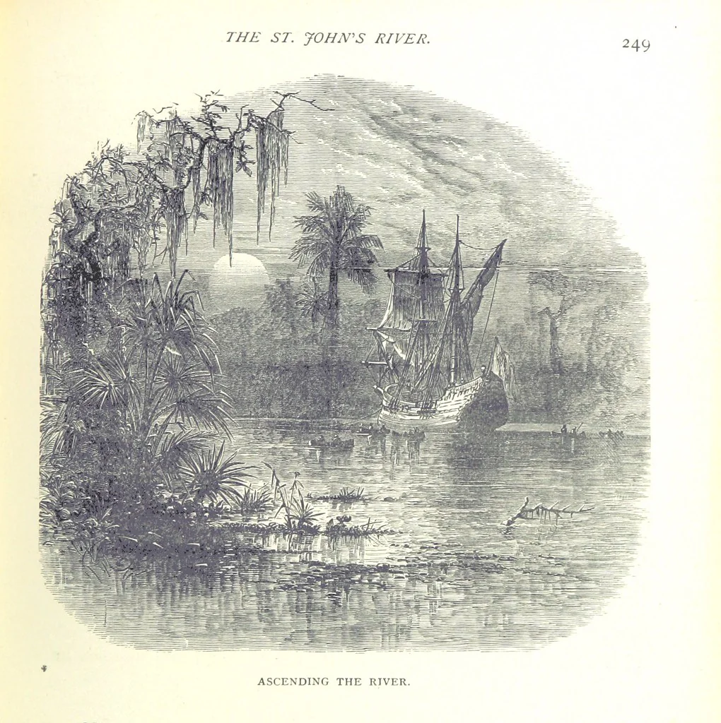 An illustration from A Zigzag Journey in the Sunny South; or, Wonder tales of early American history ... Fully illustrated, 1887, leaf 255