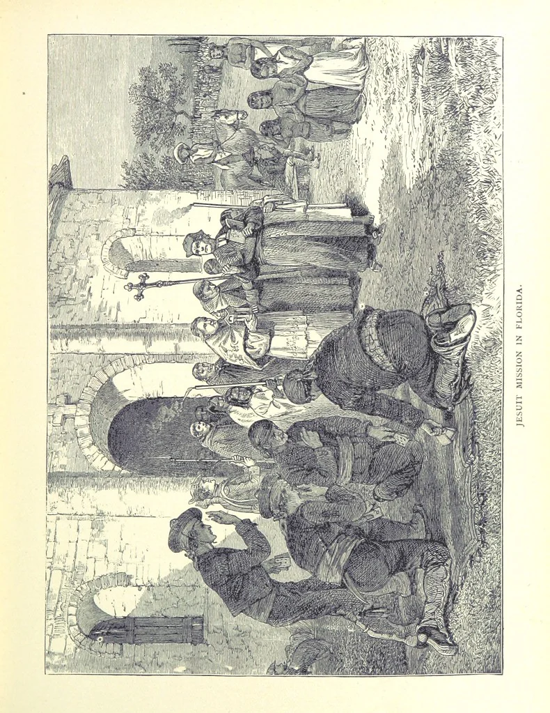 An illustration from A Zigzag Journey in the Sunny South; or, Wonder tales of early American history ... Fully illustrated, 1887, leaf 27