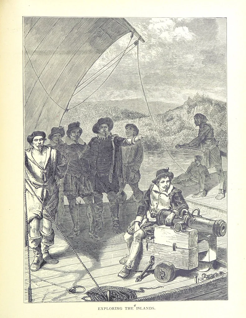 An illustration from A Zigzag Journey in the Sunny South; or, Wonder tales of early American history ... Fully illustrated, 1887, leaf 305