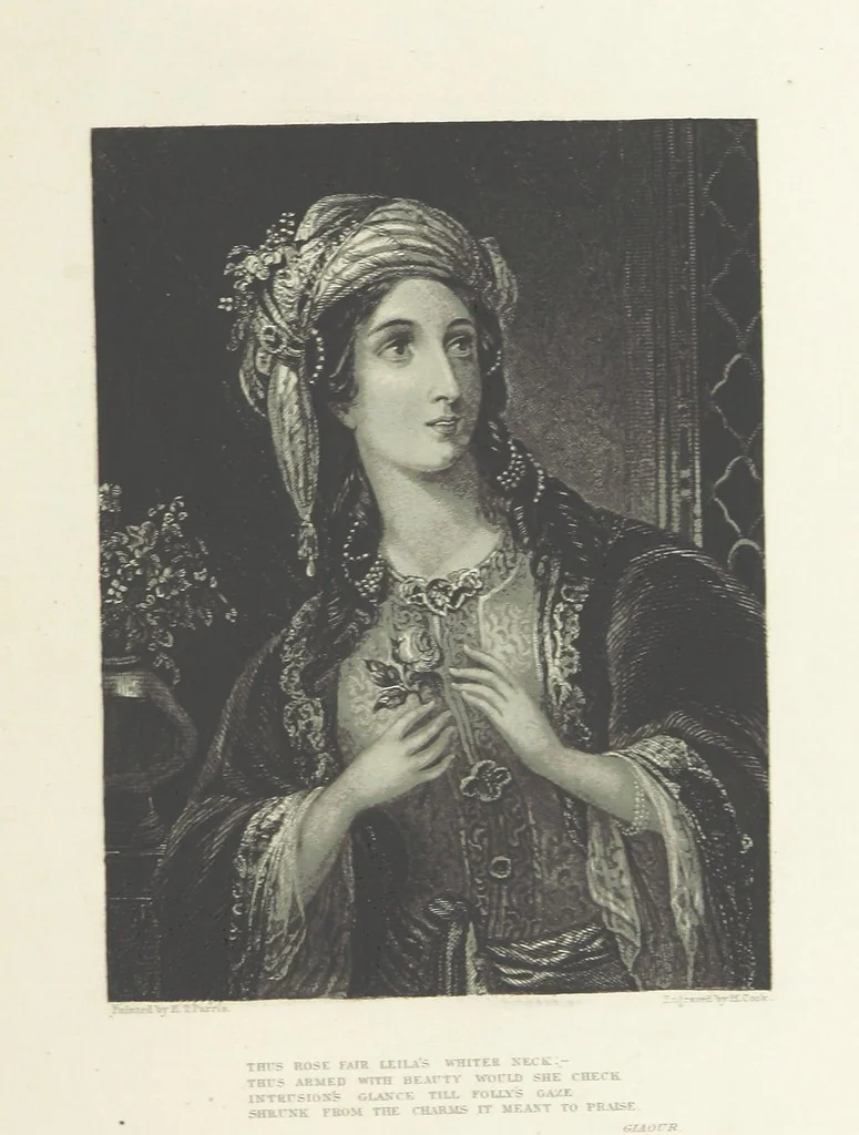 An illustration from The Poetical Works of Lord Byron, etc, 1878, leaf 187