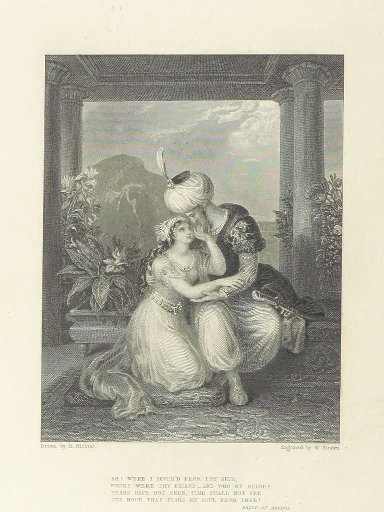 An illustration from The Poetical Works of Lord Byron, etc, 1878, leaf 202