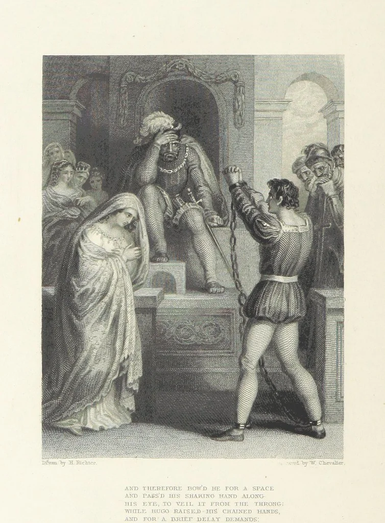 An illustration from The Poetical Works of Lord Byron, etc, 1878, leaf 264