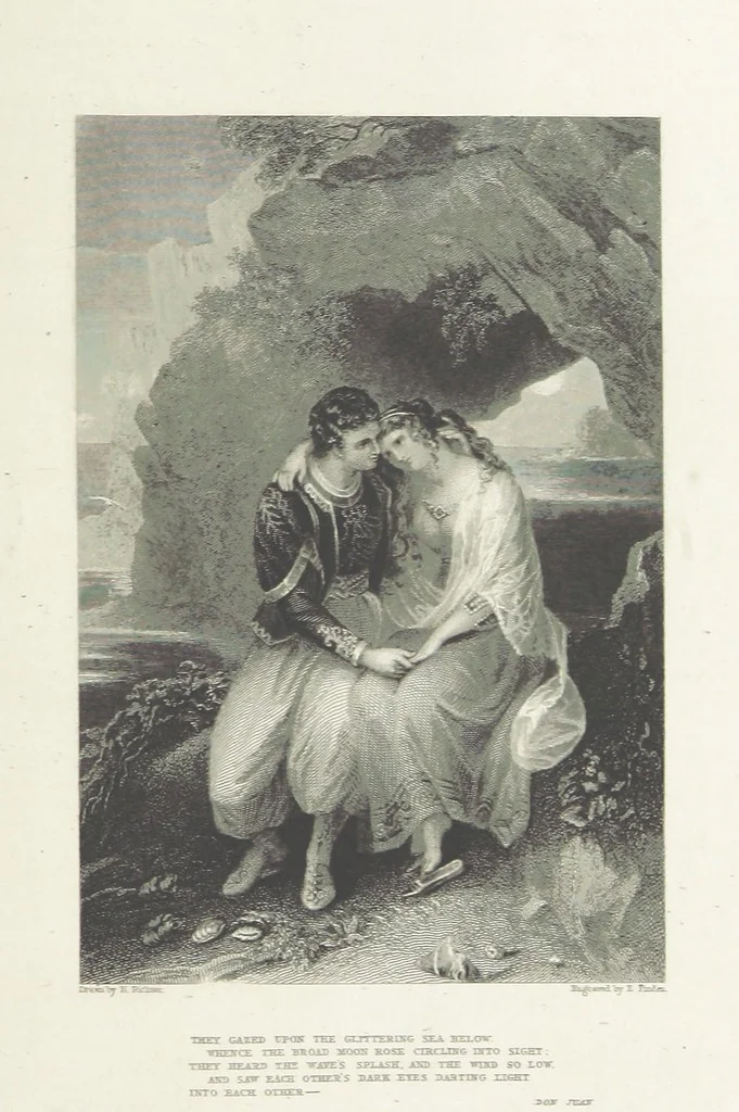 An illustration from The Poetical Works of Lord Byron, etc, 1878, leaf 453
