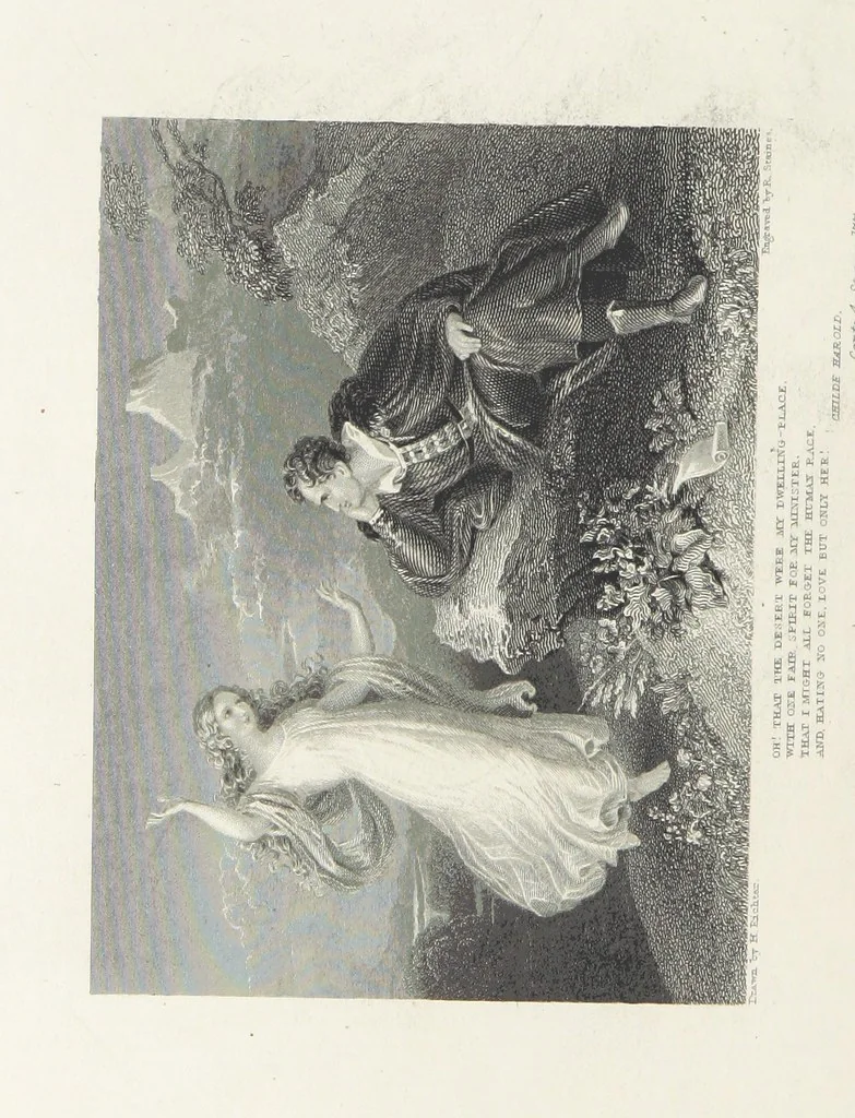 An illustration from The Poetical Works of Lord Byron, etc, 1878, leaf 666