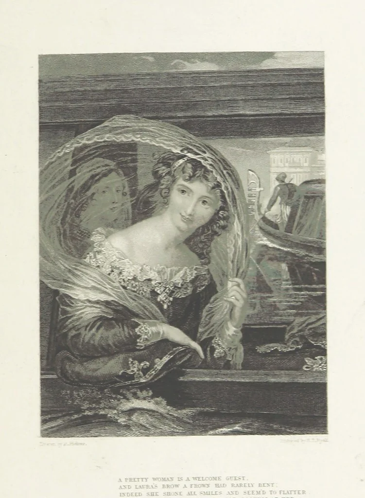 An illustration from The Poetical Works of Lord Byron, etc, 1878, leaf 673