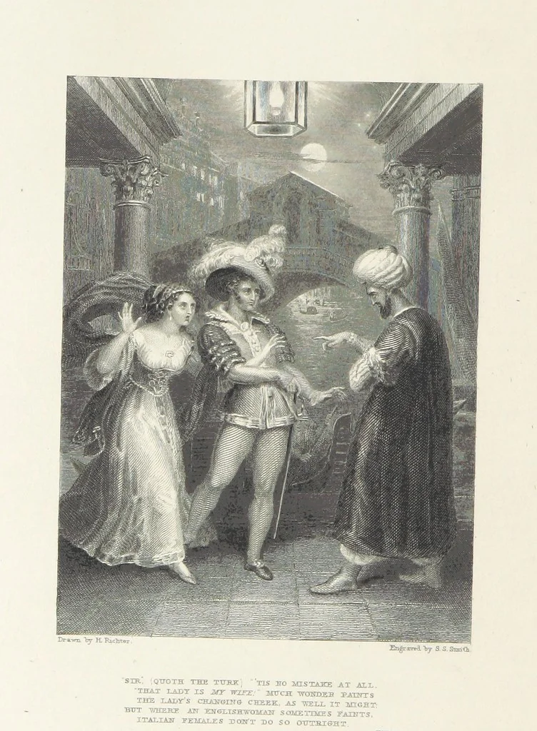 An illustration from The Poetical Works of Lord Byron, etc, 1878, leaf 680