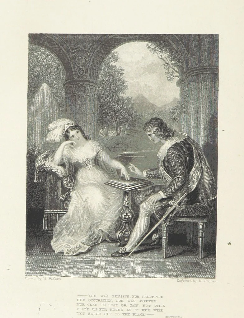 An illustration from The Poetical Works of Lord Byron, etc, 1878, leaf 686