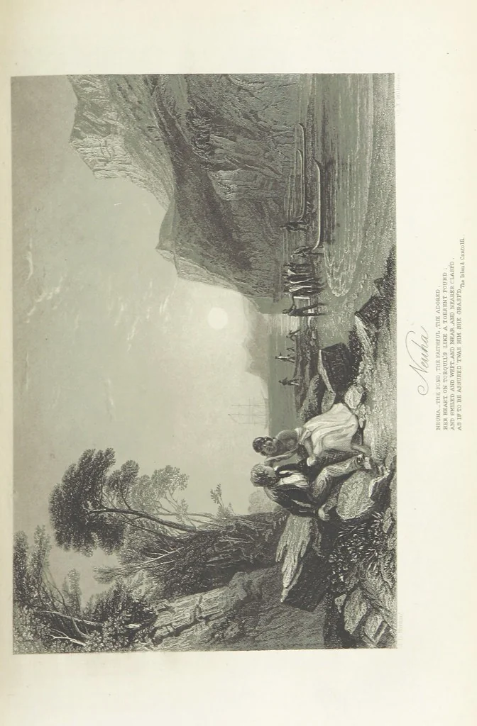 An illustration from The Poetical Works of Lord Byron, etc, 1878, leaf 701