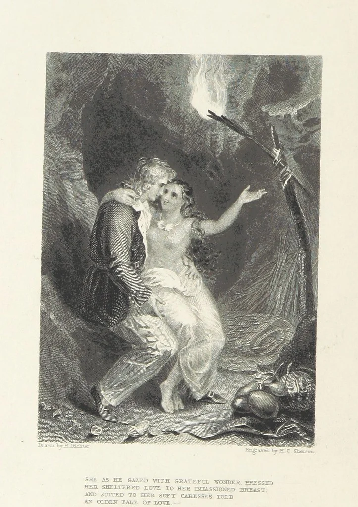 An illustration from The Poetical Works of Lord Byron, etc, 1878, leaf 706