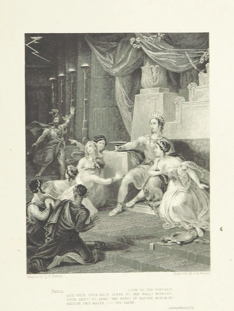 An illustration from The Poetical Works of Lord Byron, etc, 1878, leaf 779
