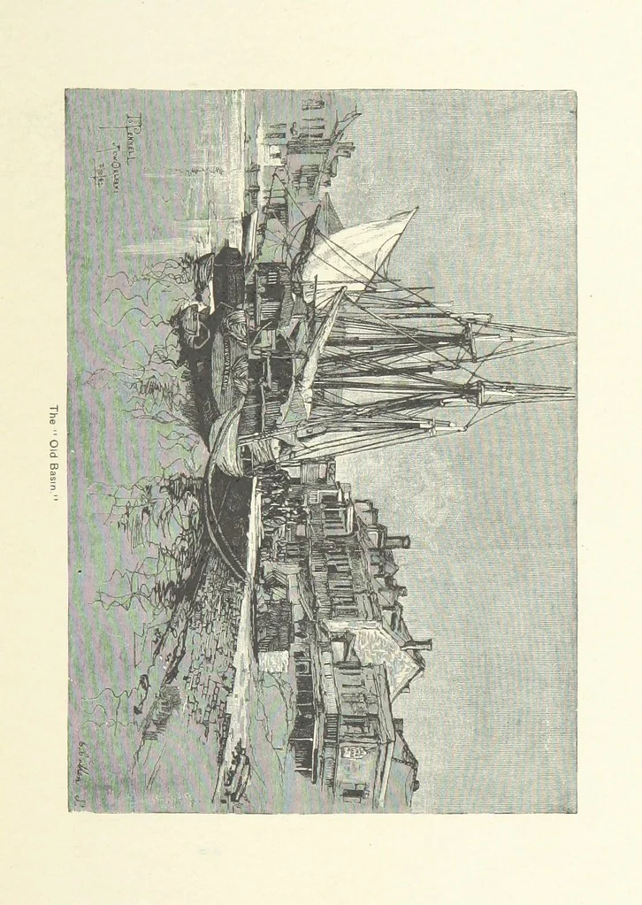 An illustration from The Creoles of Louisiana. [With illustrations, 1885, leaf 121
