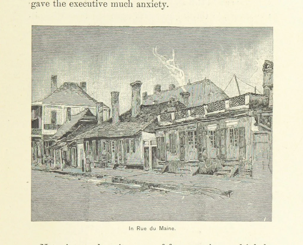 An illustration from The Creoles of Louisiana. [With illustrations, 1885, leaf 175