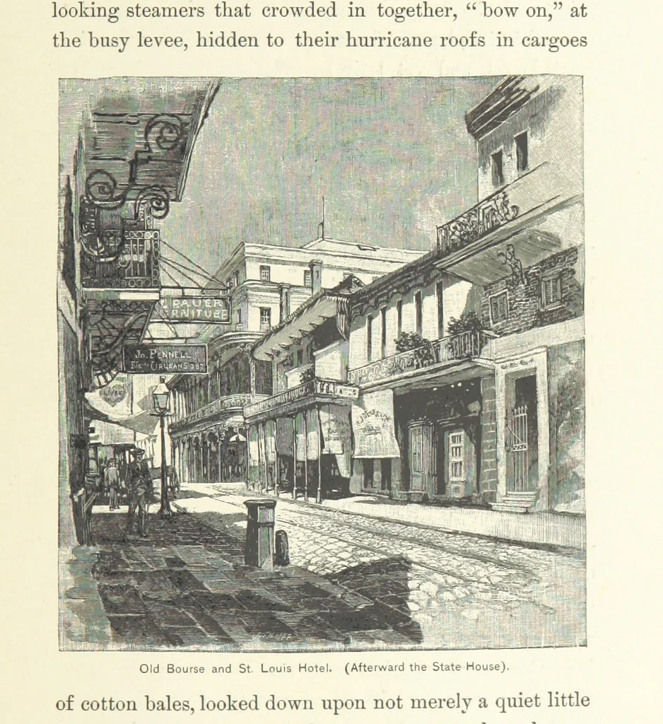 An illustration from The Creoles of Louisiana. [With illustrations, 1885, leaf 237