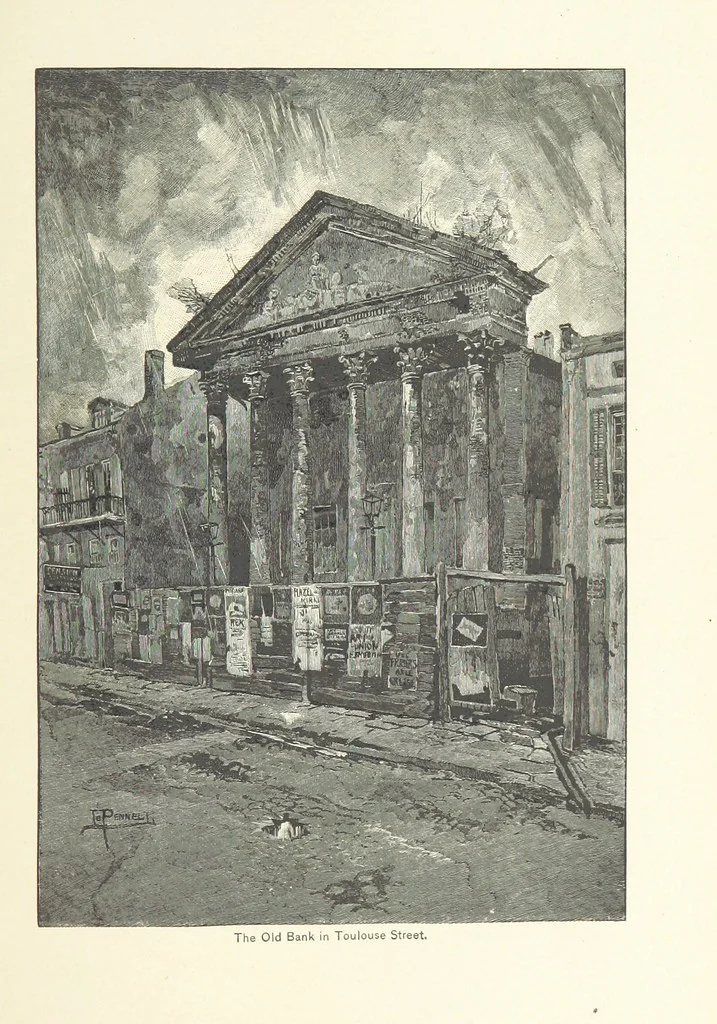 An illustration from The Creoles of Louisiana. [With illustrations, 1885, leaf 253
