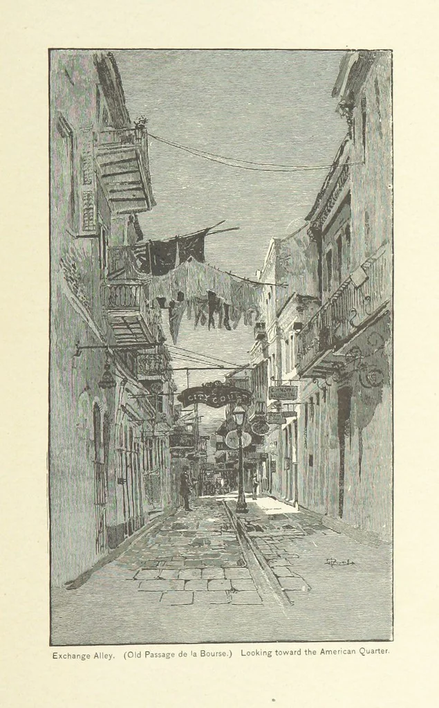 An illustration from The Creoles of Louisiana. [With illustrations, 1885, leaf 263