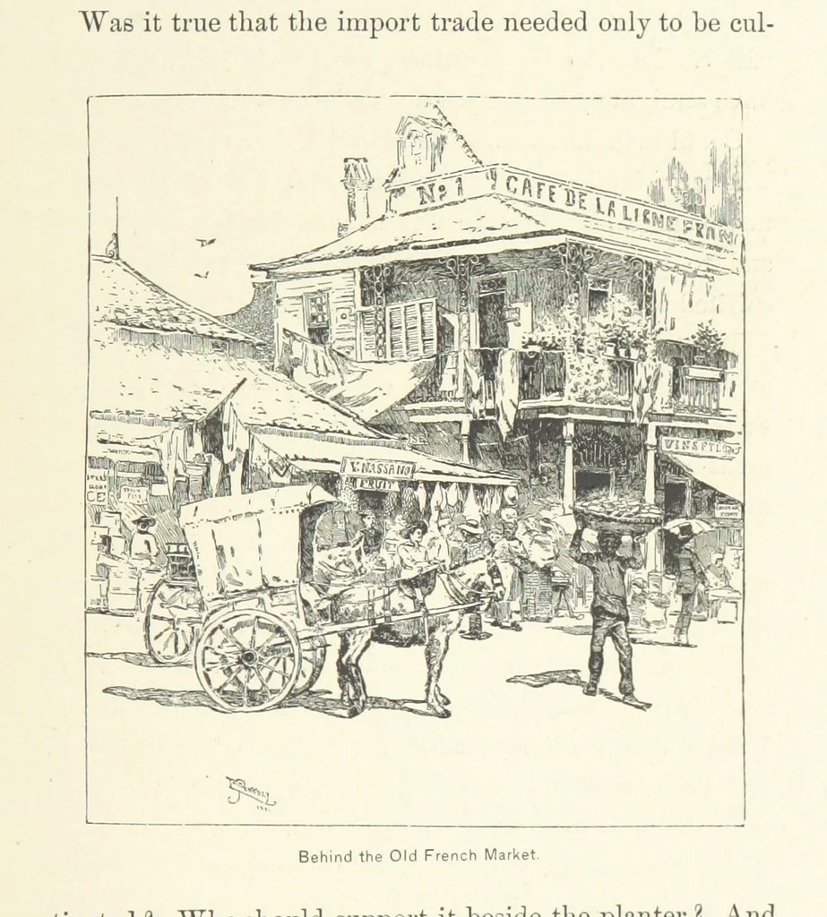 An illustration from The Creoles of Louisiana. [With illustrations, 1885, leaf 269