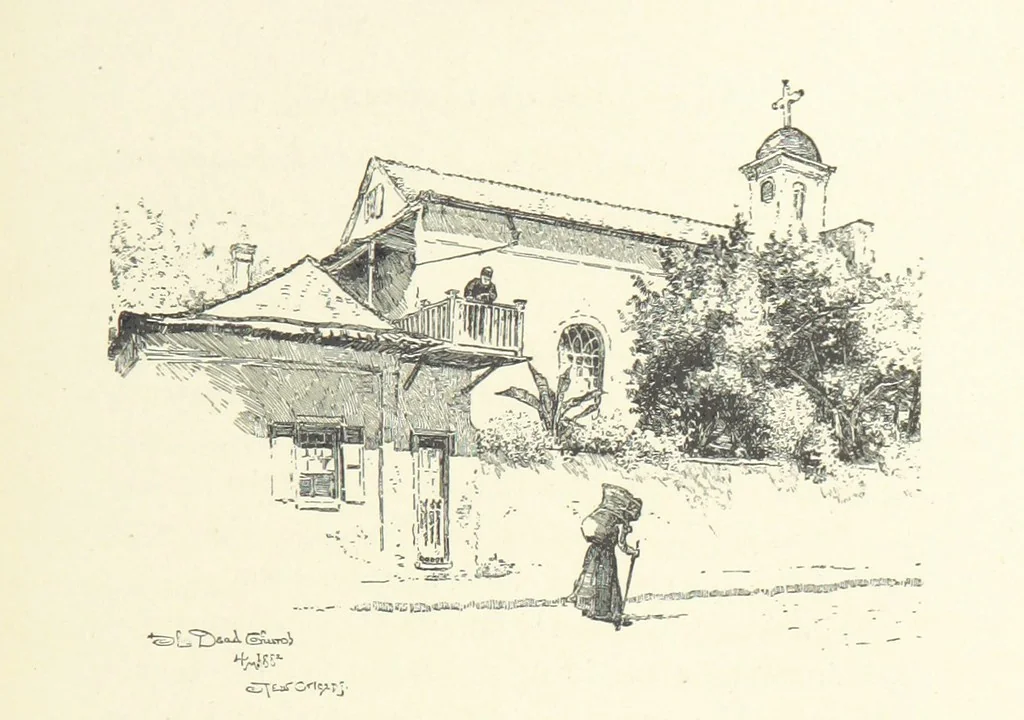 An illustration from The Creoles of Louisiana. [With illustrations, 1885, leaf 319