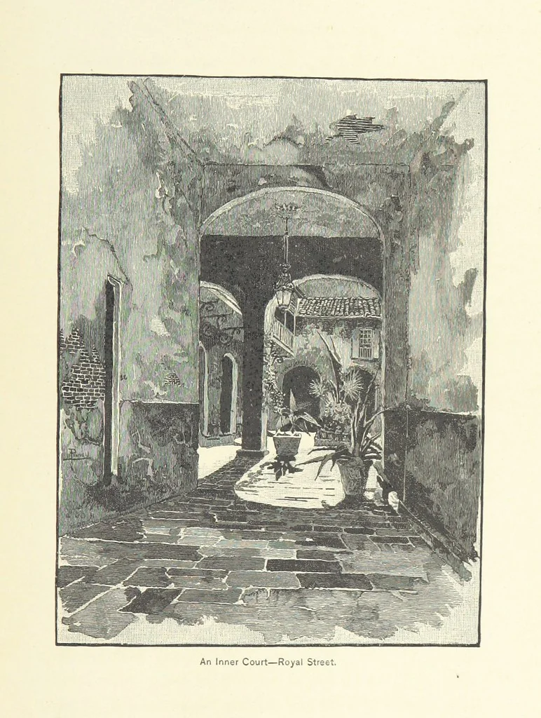 An illustration from The Creoles of Louisiana. [With illustrations, 1885, leaf 327