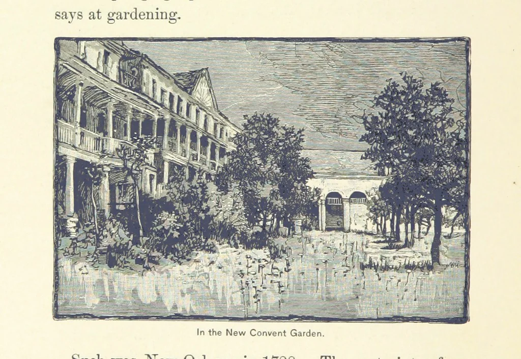 An illustration from The Creoles of Louisiana. [With illustrations, 1885, leaf 40