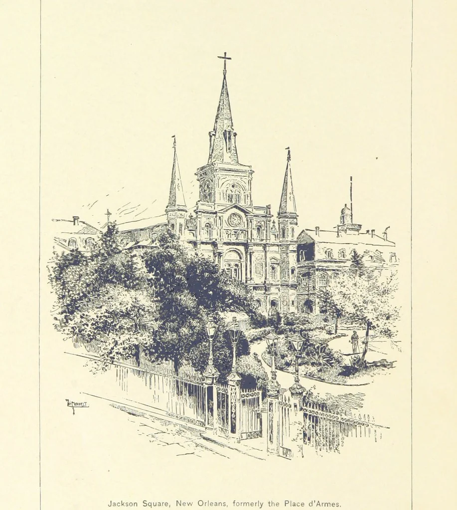 An illustration from The Creoles of Louisiana. [With illustrations, 1885, leaf 6