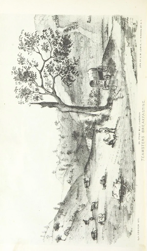 An illustration from California illustrated: including a description of the Panama and Nicaragua routes. By a returned Californian. [With plates, 1852, leaf 110