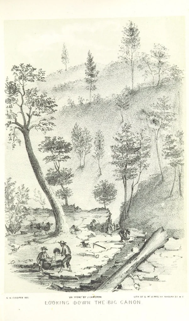 An illustration from California illustrated: including a description of the Panama and Nicaragua routes. By a returned Californian. [With plates, 1852, leaf 177