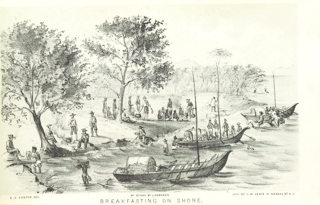 An illustration from California illustrated: including a description of the Panama and Nicaragua routes. By a returned Californian. [With plates, 1852, leaf 247