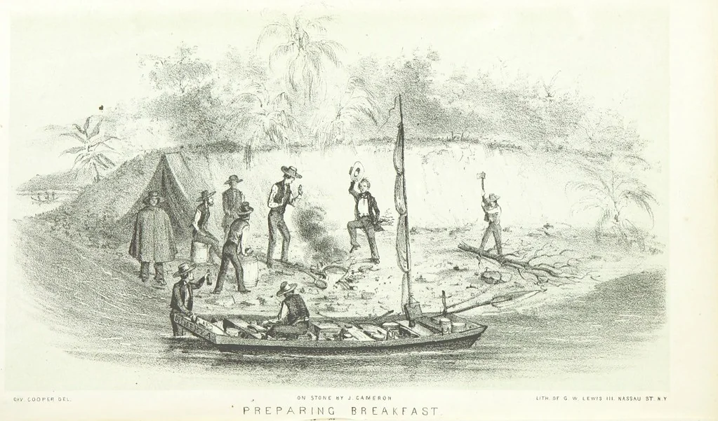 An illustration from California illustrated: including a description of the Panama and Nicaragua routes. By a returned Californian. [With plates, 1852, leaf 40