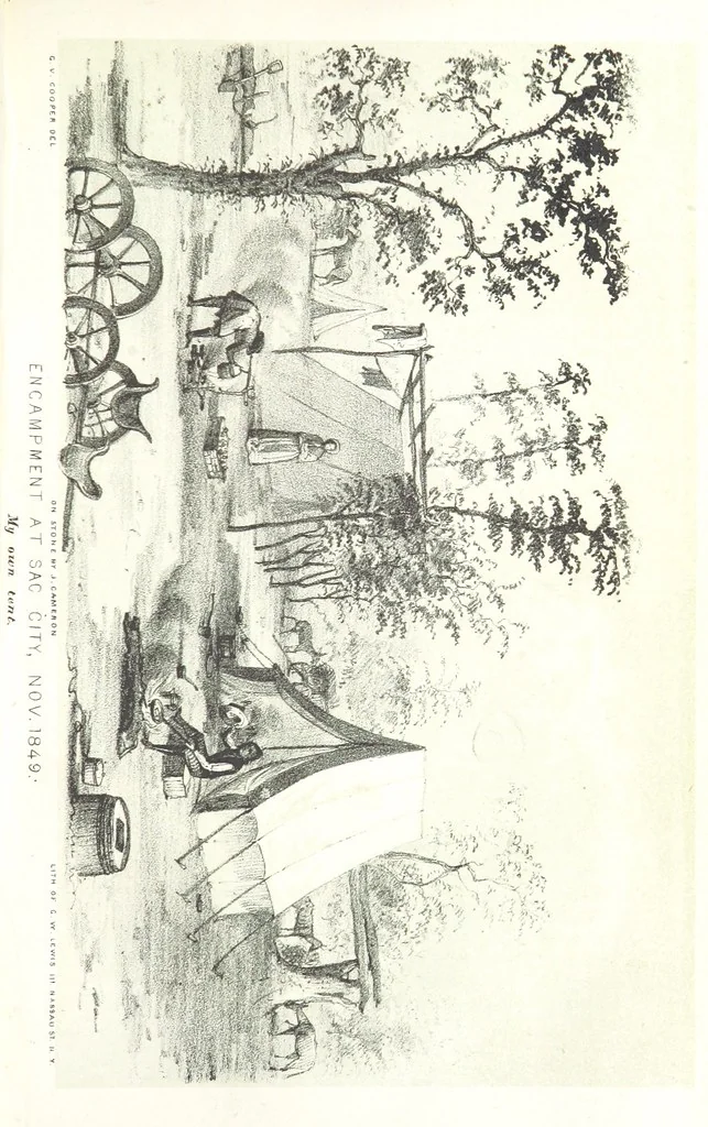 An illustration from California illustrated: including a description of the Panama and Nicaragua routes. By a returned Californian. [With plates, 1852, leaf 89