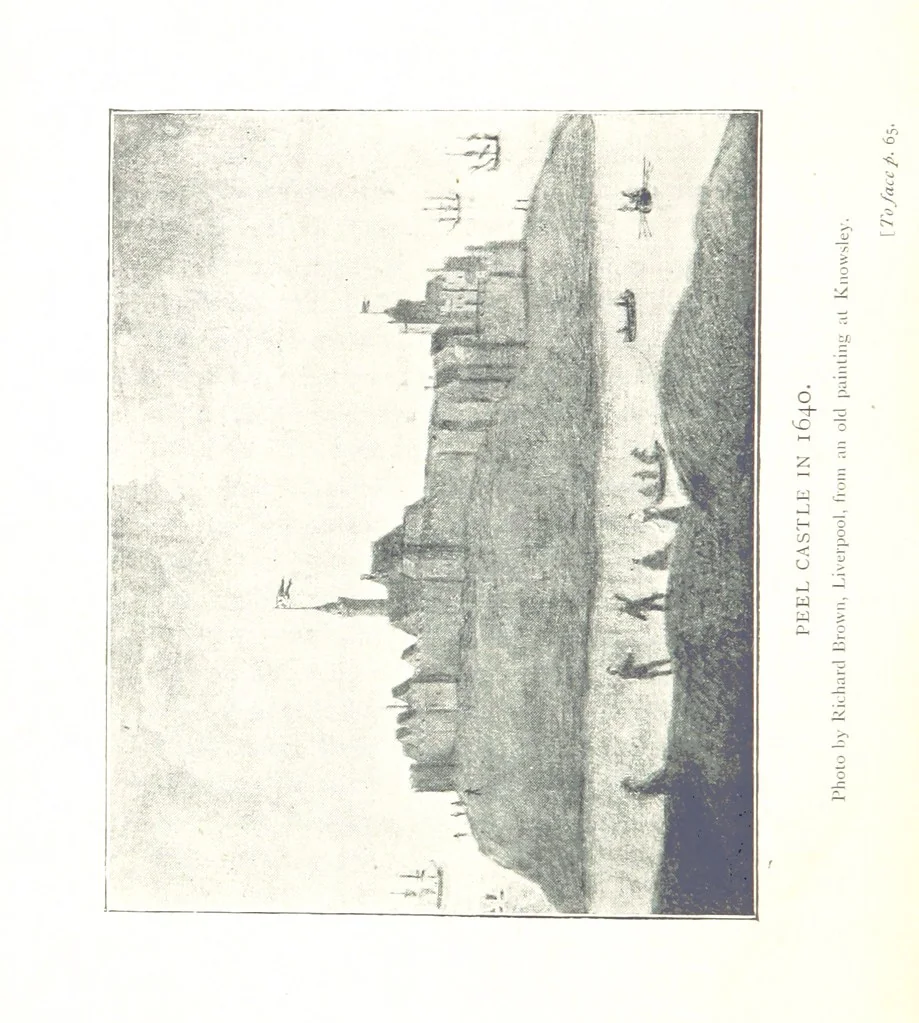 An illustration from From King Orry to Queen Victoria. A short and concise history of the Isle of Man. [With plates, 1899, leaf 106