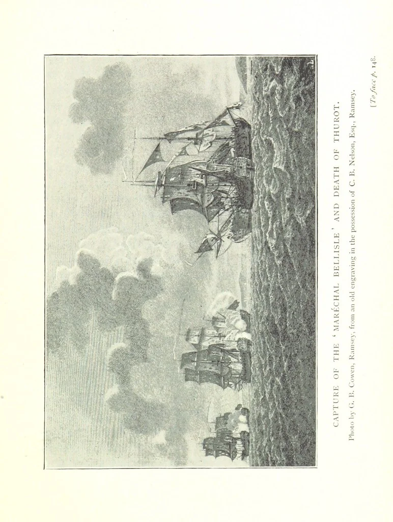 An illustration from From King Orry to Queen Victoria. A short and concise history of the Isle of Man. [With plates, 1899, leaf 199