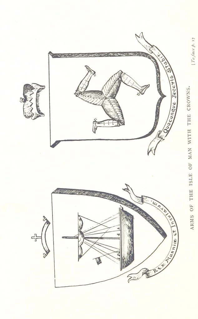 An illustration from From King Orry to Queen Victoria. A short and concise history of the Isle of Man. [With plates, 1899, leaf 40