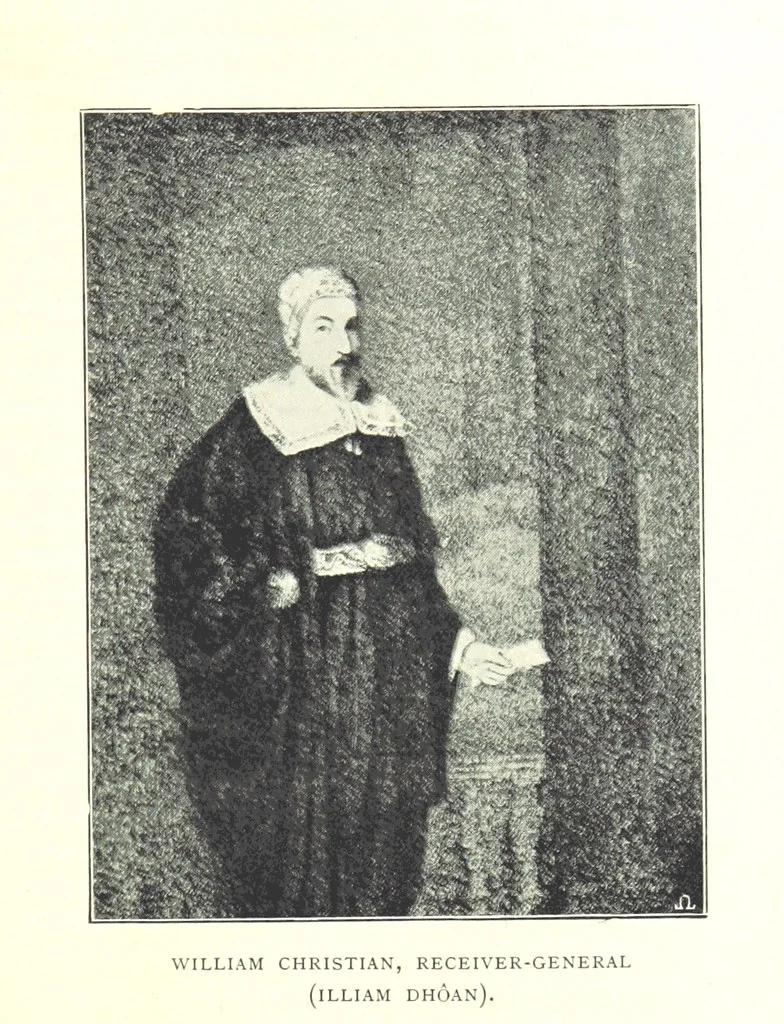 An illustration from From King Orry to Queen Victoria. A short and concise history of the Isle of Man. [With plates, 1899, leaf 83